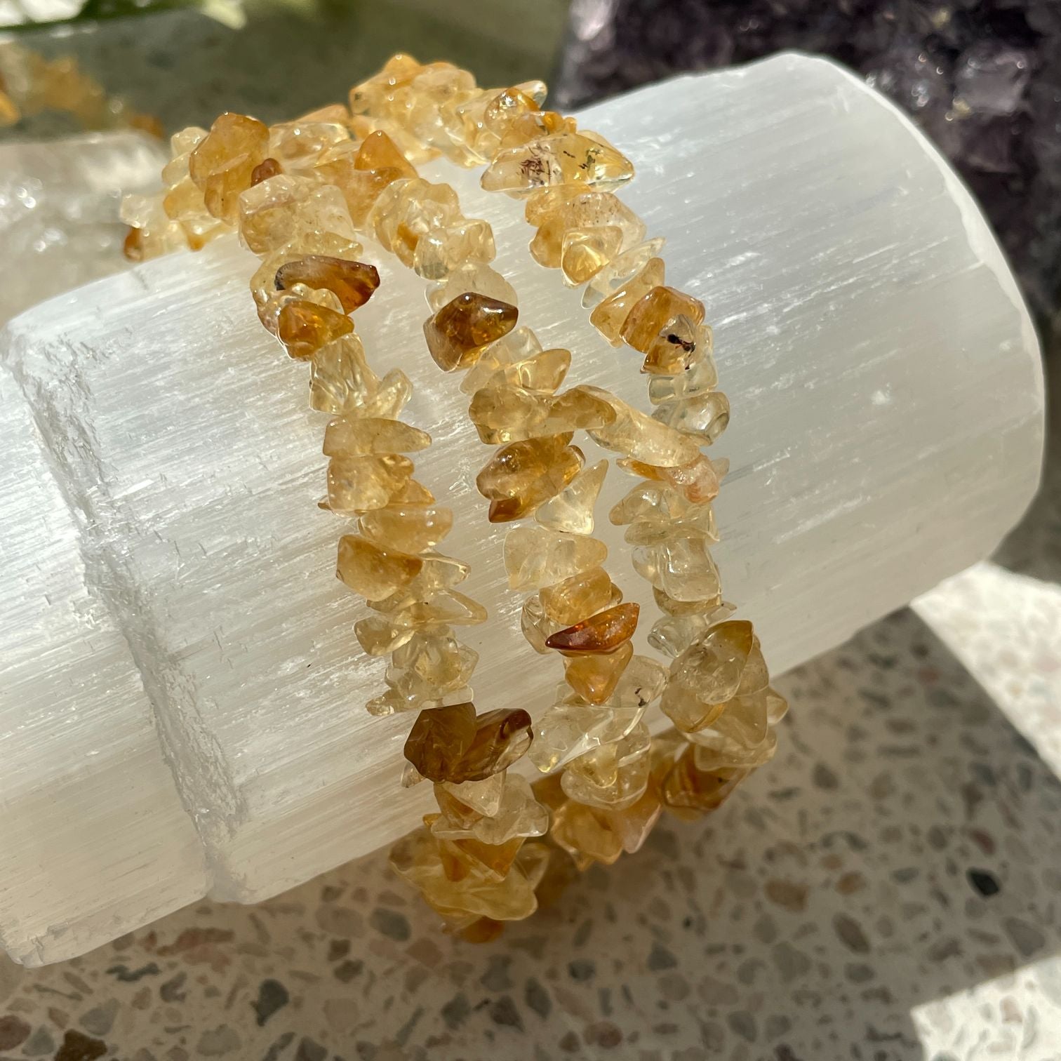 Citrine Chip Bracelet Citrine Chip Bracelet